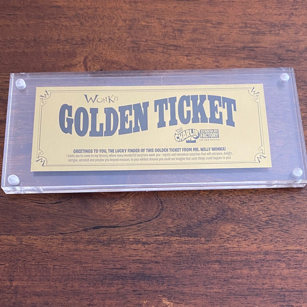 Golden Ticket Display
